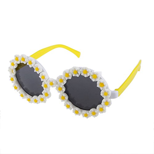 pistro Gelbe Blume Sonnenbrille Neuheit Brillen mit Gänseblümchen Dekorationen für Erwachsene und Kinder 5,5 x 2,56 Zoll pistro Gelbe Blume Sonnenbrille Neuheit Brillen mit Gänseblümchen Dekorationen für Erwachsene und Kinder 5,5 x 2,56 Zoll von pistro