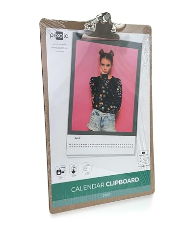 pixolo Clipboard, Klemmbrett für Dokumente und Fotos, Format 20x30 cm von pixolo