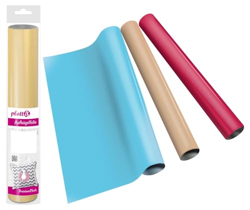 plottiX 101354 Aufbügelfolie, Weiß, 32 x 50cm plottiX 101354 Aufbügelfolie, Weiß, 32 x 50cm von plottiX