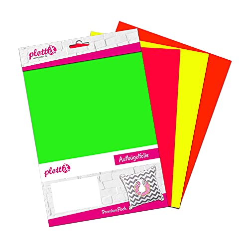 plottiX 101888 Aufbügelfolie, Mehrfarbig, 20 x 30cm plottiX 101888 Aufbügelfolie, Mehrfarbig, 20 x 30cm von plottiX