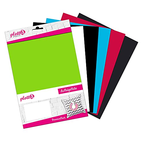 plottiX 101889 Aufbügelfolie, Mehrfarbig, 20 x 30cm plottiX 101889 Aufbügelfolie, Mehrfarbig, 20 x 30cm von plottiX