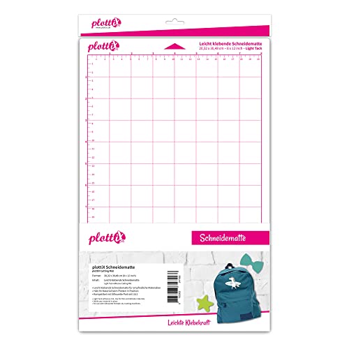 plottix 105008 Schneidematte, Kunststoff, Transparent, 20,32 x 30,48 cm von plottiX