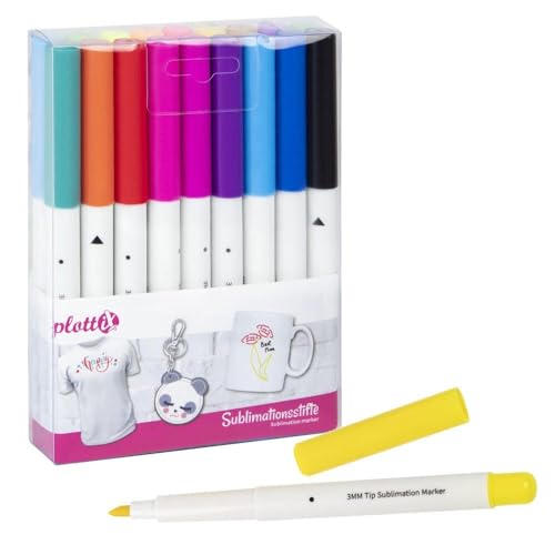 plottiX - Sublimationsstifte Komplett Set (18 Farben) von plottiX