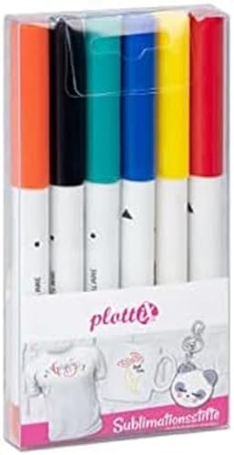 plottiX subliX - Sublimationsstifte Basic Set (6 Farben) von plottiX