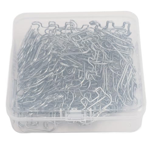 100pcs paperclip niedliche elefantenförmige Edelstahl -Büroklamme mit Aufbewahrungsbox für Fotomarkmarke (Silber) von plplaaoo
