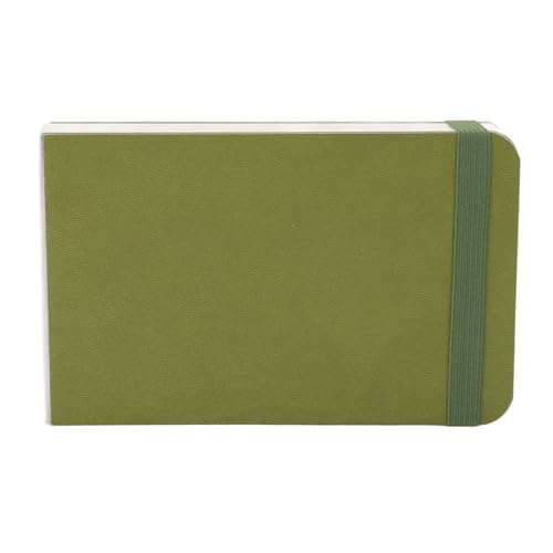 30 Blatt Aquarell Sketchbook 300 GSM Tragbares Taschen -Aquarell Papierverkehr Tagebuchbuch 14 x 9 cm (Grün) von plplaaoo