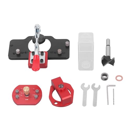 35 mm versteckte Scharnier -Jig -Aluminiumlegierung verstellbarer Scharnierlochbohrer für Schrankgarderobe Tür von plplaaoo