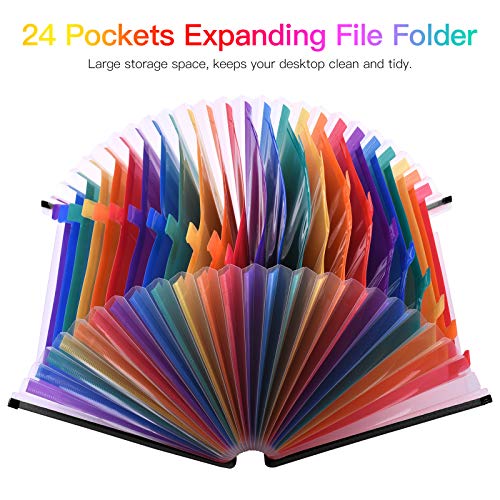 Akkordesische Datei Organizer Erweitert Dateiordner 24 Taschen Großer Speicherplatz A4 Buchstabe Dokument Organisator für Home Office School aus hochwertigem PP -Material Akkordesische Datei Organizer Erweitert Dateiordner 24 Taschen Großer Speicherplatz A4 Buchstabe Dokument Organisator für Home Office School aus hochwertigem PP -Material von plplaaoo