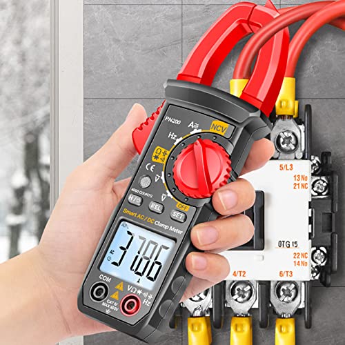 Digitaler Klemme Messgerät Multifunktional Smart AC DC Amperemeter NCV Tests Hintergrundbeleuchtung Display 4000 Zählungen für elektrische Tests Haushaltsautomotive Industrial ABS von plplaaoo