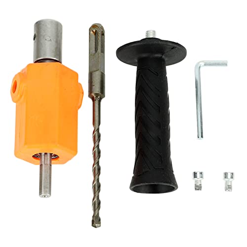 Electric Hammer -Umwandlung Antislip -Design leistungsstarker Rotationshammer -Bohrer Edelstahl für Holzmauerwerk Beton Ziegelstein (Orange) von plplaaoo