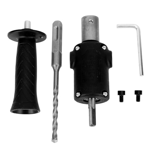 Electric Hammer -Umwandlung Antislip -Design leistungsstarker Rotationshammer -Bohrer Edelstahl für Holzmauerwerk Beton Ziegelstein (Schwarz) von plplaaoo