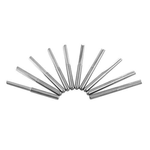 Endmühle Doppelflöte -Fräser -Schneidwerkzeuge mit hoher Härte Wolfram -Carbid -CNC -Gravur für Holzbearbeitungs -CNC -Router 3.175 mm 10pcs von plplaaoo