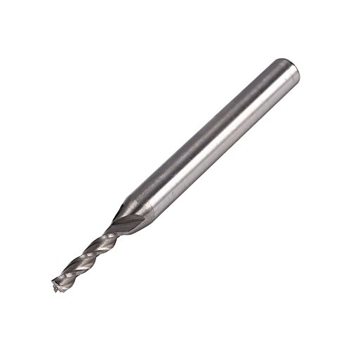Endnschneider HSS Aluminium 3 Flöte CNC Bit ausgedehnt und lebig für Schneid- und Hakenschlitzmaterial HSSAL -Größe 3mm von plplaaoo