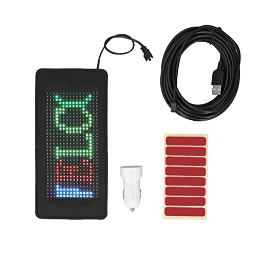Flexible LED -Zeichen 190x90mm 16x32 Auflösung Bluetooth App Steuerelement benutzerdefinierte Textmuster Animation LED Scrolling Bildschirm von plplaaoo