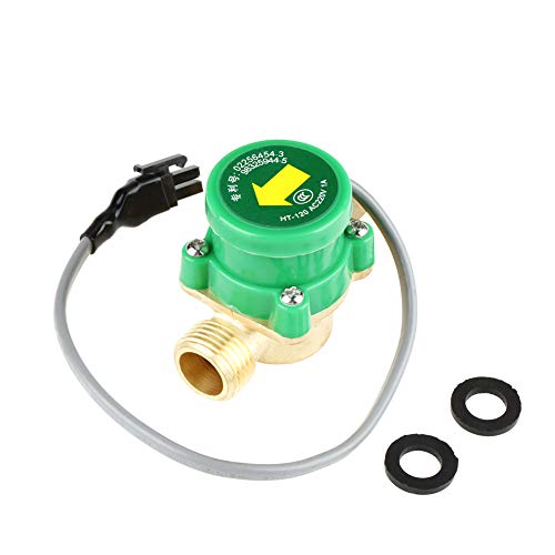 HT120 Wasserpumpen -Sensor -Schalter AC220V 0,5A G1/2 Gewinde Hochtemperaturwiderstand niedriger Wasserdruckstart für Haushaltsabsauge Druckwasserdruck Solar Warmwasserbereiter von plplaaoo