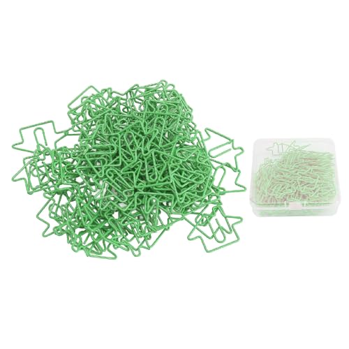 Haus in Hausform Paper Clips lustige schrullige dekorative Eisendrahtpapierklammern zum Organisieren von Dokumenten, die Seiten für Büro -Home School -Schüler Lehrer 100pcs 3,5 x (Grün) von plplaaoo