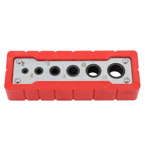 Holzbearbeitungsbohranleitung Professionell präziser Bohrhandheld Holzbearbeitung Dübel Jig für DIY -Holz arbeiten robuste Stahl Plastik 12x4x2,3 cm Mehrfachlochgrößen Holzbearbeitungsbohranleitung Professionell präziser Bohrhandheld Holzbearbeitung Dübel Jig für DIY -Holz arbeiten robuste Stahl Plastik 12x4x2,3 cm Mehrfachlochgrößen von plplaaoo