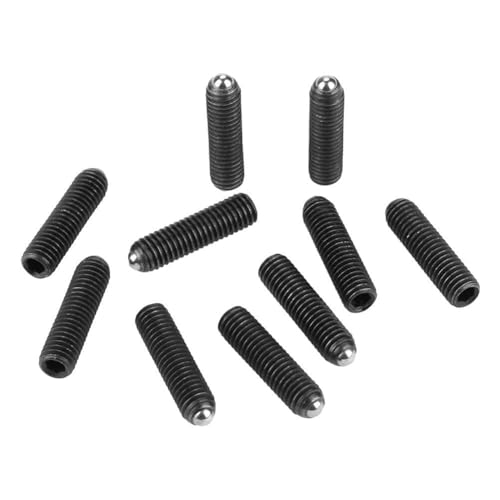 Kugel Kolben Federkolben Stahlkugelköpfer Set Haltbares Kohlenstoffstahlmaterial für mechanische Geräte Klemme Formen automatische Maschinen 10pcs M8 Schraubengewinde -Hex -Sockel (M8*30 (10pcs)) von plplaaoo