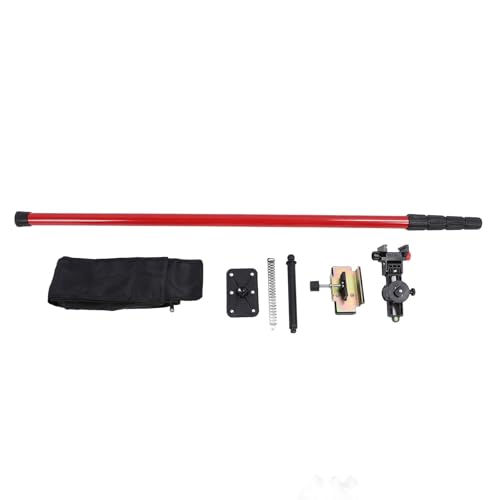 Level Pole Telescopic Leveler Montage -Stange 4M Erweiterbares Levelstab mit universellem Stabilisator 6 mm 15,2 mm Schnittstelle für Verurteilungsvermessungstahl von von plplaaoo