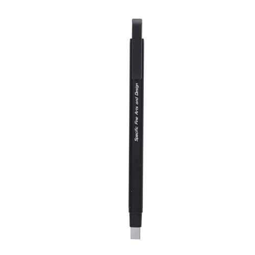 Mechanischer Radiergummi Stift Hochgenauigkeit Plastikhülle Stiftstil für Schulbüro Kunst Zeichnung 0,25 x 5 mm (Schwarz) von plplaaoo