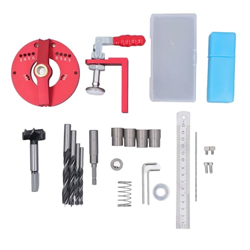 Multifunktional Scharnierbohrer Jig Aluminiumlegierung 35mm Block Tenon Scharnierloch -Locator Tool für Schrank Küchengarderobe Türen Möbel Fabriken Holzbearbeitung Enthusiasten von plplaaoo
