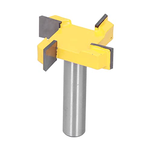 Oberflächen -Router -Bit 4 Flöte Spitzen -Plattenabflachung CNC Holzbearbeitungsmahlen Cutter Cutter Planing -Werkzeug für Holzbearbeitung und Gravurmaschinen mit Wolframstahl und (1/2 Muster) von plplaaoo