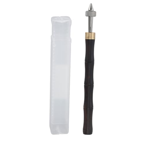 Pin zurückstrecken Handbohrer Holzgriff bequemer Griff tragbarer Stiftstift Griff Stiftstift Klemme Uhr Reparaturwerkzeuge Mehrzwecke langlebige Material präzise Design einfach zu (Mit Loch) von plplaaoo