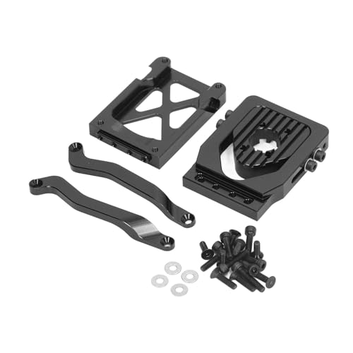 RC Schnellfreisetzungsmotor Basis Aluminiumlegierung Solidkonstruktion für TRAXXAS 1/6 XRT 8S 1/5 6S 8S Verbessert Kompatibilität Sicherere Befestigung Dedizierte Unterstützung (Schwarz) von plplaaoo