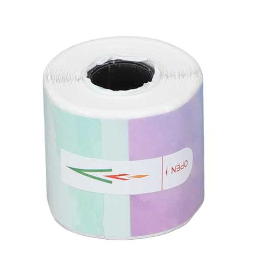 Runde Thermo -Aufkleberbezeichnungen 30x30mm Self Adhäsive Direkter Thermaldruck Keine Tinte benötigt Mehrzweck für Kleinunternehmen Inventar Organisation Büro Hausgebrauch 160 (Glänzend; 3x2,6 mm) von plplaaoo
