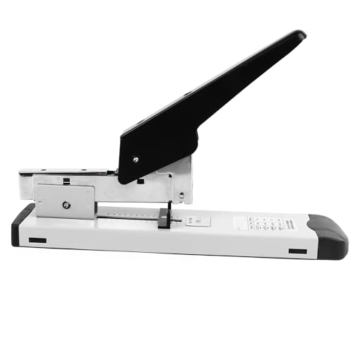 Stapler Hochleistungsgröße großer Kapazität Metal Desktop Handheld Paper Hefter Werkzeug Effiziente Schnelles Stapeln für Büroschule Haushaltsgenutzung Eisenmaterial von plplaaoo
