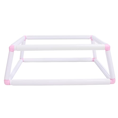 Stickrahmenhalter Doppelschicht Clip am Kreuzstich Hoop Kunststoff Handheld -Rahmenregal für Nadelhandwerksprojekte Home -Verwendung PVC -Material 25x35 cm 30x40 cm (Rosa) von plplaaoo