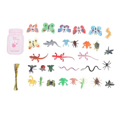Valentinstagskarten Liebe Bug karten Set mit Insektendekorationen Valentinstag Gefälligkeiten für Erwachsene Kinder Handwerk Papier Kunststoff 7,4 bis 10,9 oz 30 Karten 30 (Typ e) von plplaaoo