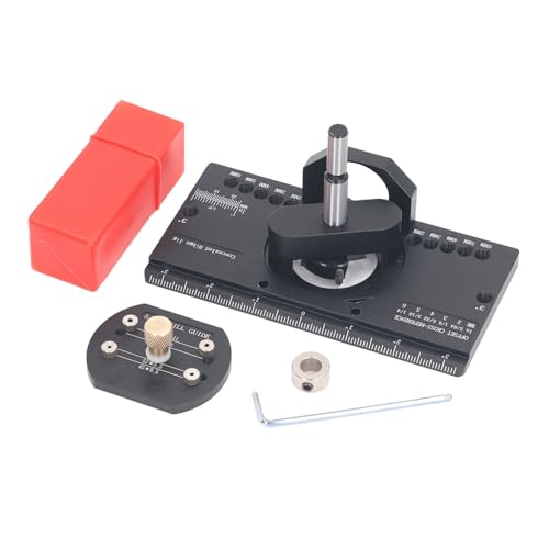 Versteckte Scharnier -Jig -Kit -Premium -Aluminium -Legierung einstellbare Bohrtiefe Multi -funktionale Scharnier -Installationsinstallation für die Installation der von plplaaoo
