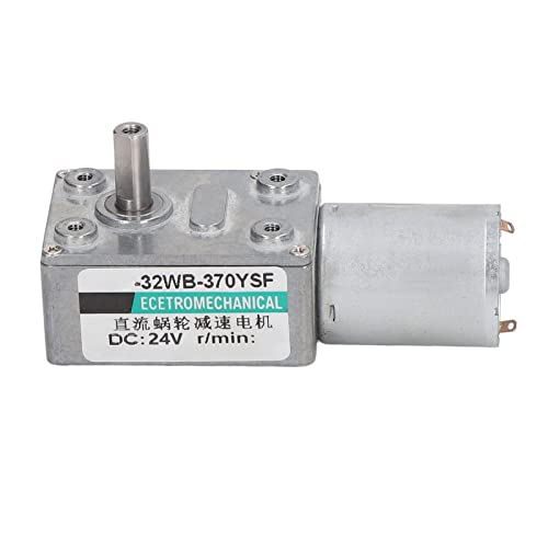 Wurmgetriebe Motor Selbstverriegelung reversible Hochtorsion einstellbare Geschwindigkeitsreduzierung Turbine Elektrische Getriebe DC 24 V 2W für industrielle Automatisierung und (20r/min) von plplaaoo