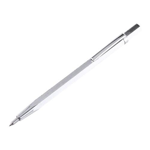plplaaoo Sciber Stifttasche tragbares Gravurwerkzeug Hochwertige Legierung langlebiger Handschreiber für Glaskeramikfliesen Gold Silber 14,5 cm 1pc (Silber) von plplaaoo