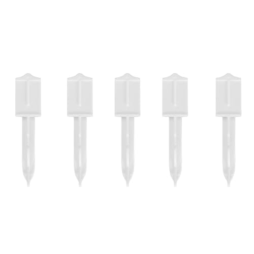 plplaaoo Strickmaschinennadeln Ersatz erweiterte Effizienz 5pcs Kunststoff weiß hängende Nadeln Häkeladapter für Strickmaschine Haushaltsgebrauch Größe 6.7x1.8 cm von plplaaoo