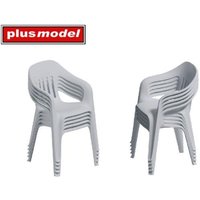 Stacked plastic chairs Stacked plastic chairs von plusmodel