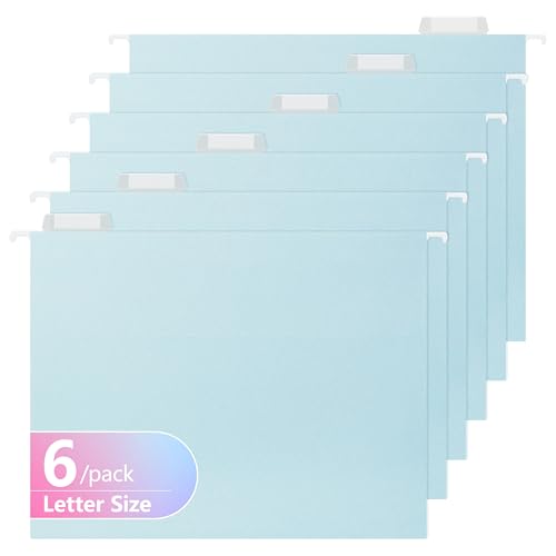 Hängeregistraturordner mit hoher Kapazität, Pastellfarben, 10,2 cm, erweiterbare Tasche mit beweglichen Trennwänden, strapazierfähig für Aktenschrank, einführbare Register, Briefgröße, 6 Stück (2176U) Hängeregistraturordner mit hoher Kapazität, Pastellfarben, 10,2 cm, erweiterbare Tasche mit beweglichen Trennwänden, strapazierfähig für Aktenschrank, einführbare Register, Briefgröße, 6 Stück (2176U) von pmybupo
