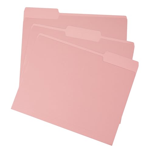 pmybupo Bunte Aktenordner mit Registerkarten – farbige Aktenordner, 1/3 geschnittene Tabs, Briefgröße, langlebiges 11pt Papier, zweifarbig, verschiedene Farben, Großpackung (2444U) von pmybupo