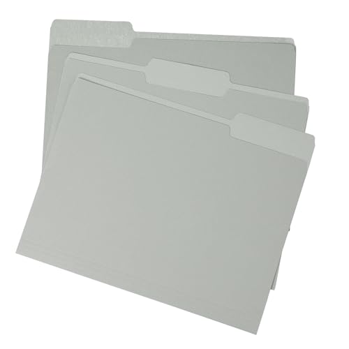 pmybupo Bunte Aktenordner mit Registerkarten – farbige Aktenordner, 1/3 geschnittene Tabs, Briefgröße, strapazierfähiges 11pt Papier, zweifarbig, verschiedene Farben, Großpackung (4281U) von pmybupo