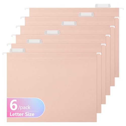 pmybupo Hängeregistraturmappen, Briefgröße, 1/5 verstellbare Reiter, 6 pro Box, Standard Grün, 1/5 Registerkarten (7590U) von pmybupo
