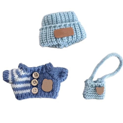 17 cm langes Kleidungsset (ohne Puppe), Hut und Overall für 17 cm Zubehör-Anzug, niedliche Kleidung zum Verkleiden, einzigartiger Stil, stilvolle Kleidung für Puppe (Stil I) von podafu