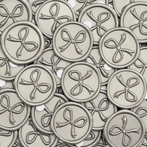 Poemluve 50 Stück Selbstklebend Wachssiegel Silber mit 3D Fliege Mustern, Siegelaufkleber Hochzeit für Einladungen, Umschläge, Briefumschläge, Dekorieren von Deko, DIY Poemluve 50 Stück Selbstklebend Wachssiegel Silber mit 3D Fliege Mustern, Siegelaufkleber Hochzeit für Einladungen, Umschläge, Briefumschläge, Dekorieren von Deko, DIY von poemluve