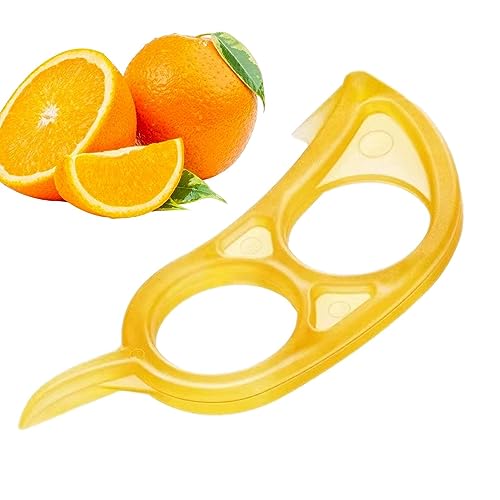 pologmase Zitrusschäler für Orangen,Easy Peel Fruit Tools Doppellochring - Obstwerkzeuge ohne klebrige Hände, verschleißfeste und Wiederverwendbare Küchenhelfer für Limette, Granatapfel von pologmase