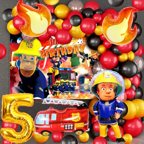 Feuerwehr Geburtstag,61 Stück Feuerwehr Luftballon,Feuerwehr Deko Kindergeburtstag,Ballon Feuerwehrauto, Feuerwehr Folienballon,5. Geburtstag Junge Feuerwehr Geburtstag,61 Stück Feuerwehr Luftballon,Feuerwehr Deko Kindergeburtstag,Ballon Feuerwehrauto, Feuerwehr Folienballon,5. Geburtstag Junge von polrsgh