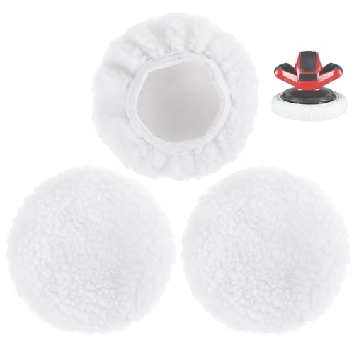 Poraceous 3 Stück Lammwoll-Polierhauben, Set Lammwoll-Polierhauben für Einhell Akku-Autopoliermaschinen CE-CB 18/254 Li, CC-PO 90, für 220mm-250mm Poliermaschinen, Nachhaltig Wiederverwendbar Poraceous 3 Stück Lammwoll-Polierhauben, Set Lammwoll-Polierhauben für Einhell Akku-Autopoliermaschinen CE-CB 18/254 Li, CC-PO 90, für 220mm-250mm Poliermaschinen, Nachhaltig Wiederverwendbar von poraceous
