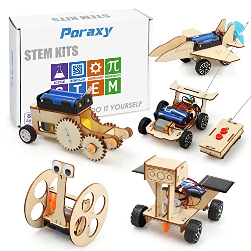 Poraxy STEM Holzbausatz für Kinder von 8-12 Jahren, Holzbausatz für Kinder von 8-10 Jahren, 3D-Holzpuzzle, pädagogische Wissenschaft Bastelsets Poraxy STEM Holzbausatz für Kinder von 8-12 Jahren, Holzbausatz für Kinder von 8-10 Jahren, 3D-Holzpuzzle, pädagogische Wissenschaft Bastelsets von poraxy