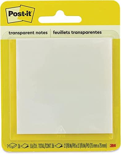 Post-it Transparent Notes, 2.8 in. x 2 .8 in., 1 Pad/Pack Post-it Transparent Notes, 2.8 in. x 2 .8 in., 1 Pad/Pack von Post-it