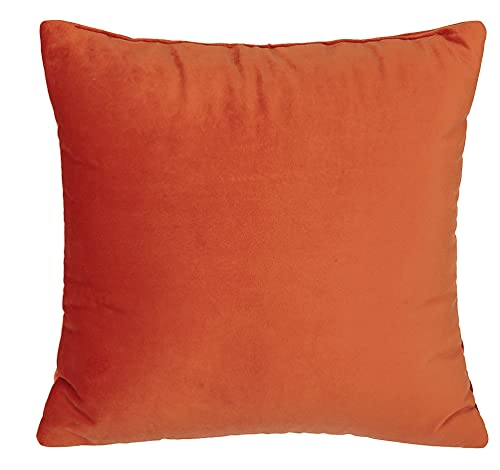 postergaleria Sofa Kissen 40 x 40 cm, mit orange – Dekokissen mit Velours-Polsterstoff mit weicher Füllung – zur Dekoration im Wohnzimmer, Schlafzimmer, Büro, Home Deko von postergaleria