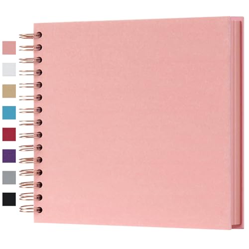 DIY Scrapbook Fotoalbum Hardcover Kraft blanko Seite Hochzeit Jubiläum Fotoalbum Familie Scrapbook 8 Inch rose von potricher